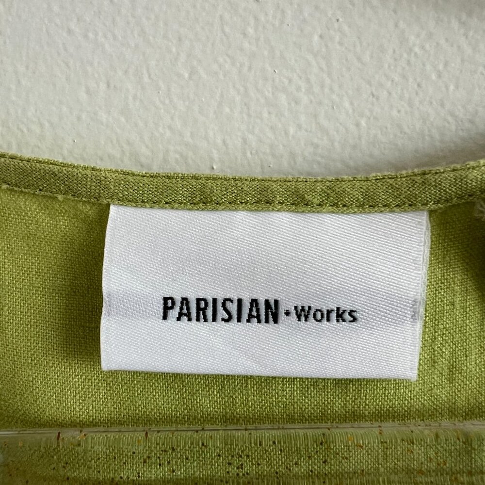 Parisian Works tunic top 100% Linen Size XL - Picture 6 of 7